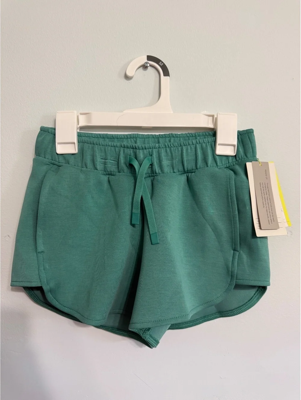 All in Motion Girls M(8) Airy Sleek Green Mid Rise Shorts